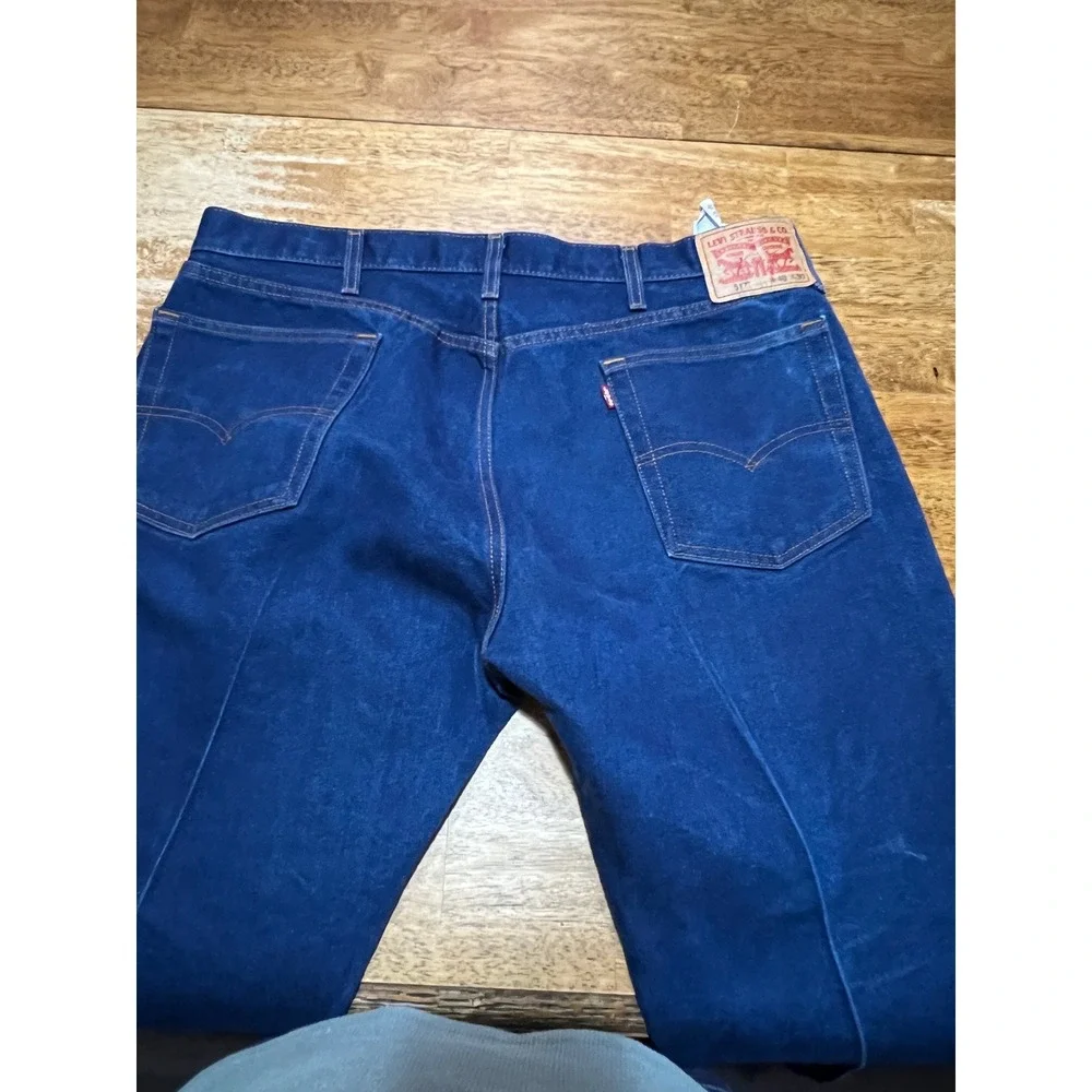 Levis 517 Bootcut Jeans Mens 40x30 Regular Indigo Flex Permanent Crease Cowboy